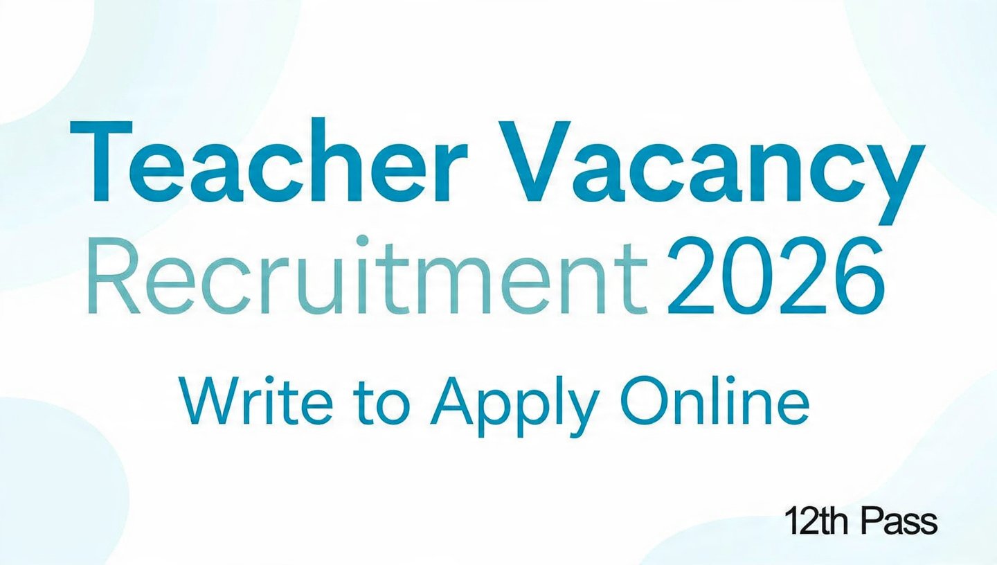Teacher Vacancy 2026